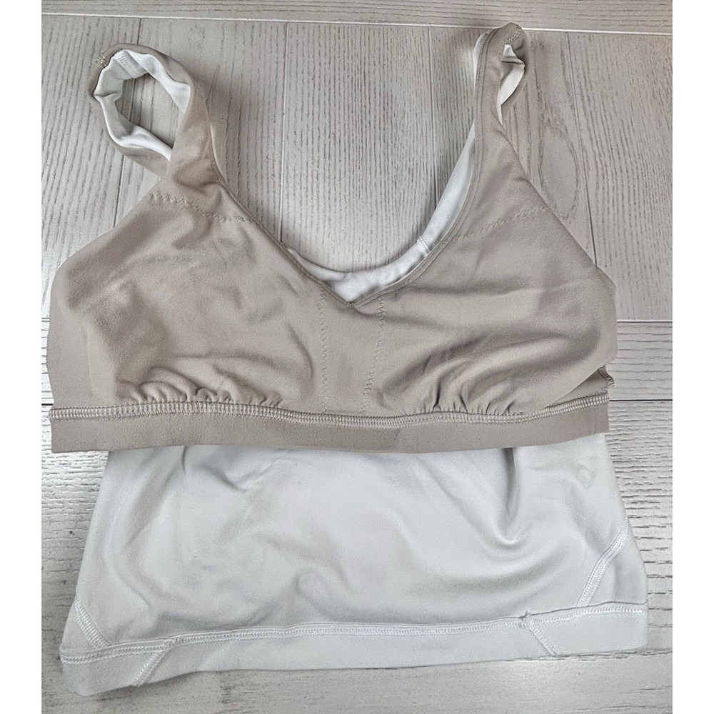 Lululemon Align Top Size 4 Bone Beige/ White Good Condition - Picture 4 of 4